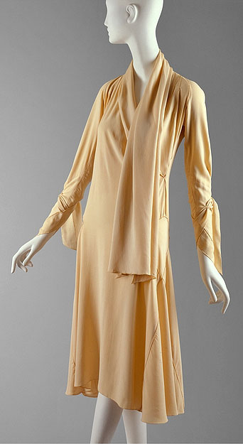 Early 1930s evening gown black liquid satin dress XS 32 bust 26 waist