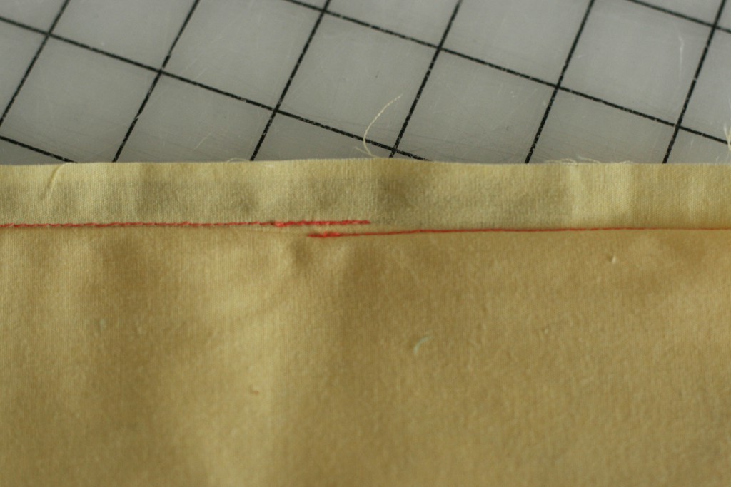 stitched seam