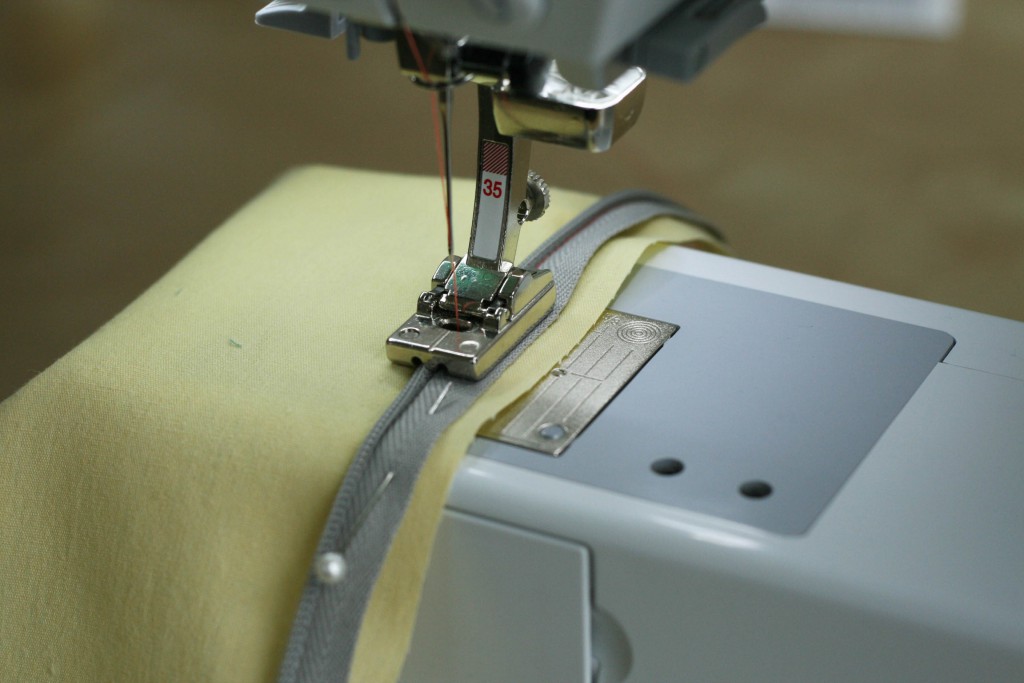 sewing first side
