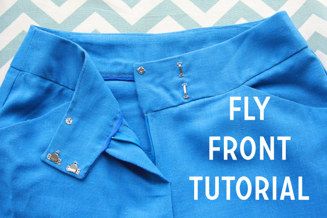 Sewing Pants 101: How to Sew a Fly-Front Zipper